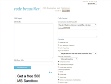 Tablet Screenshot of codebeautifier.com
